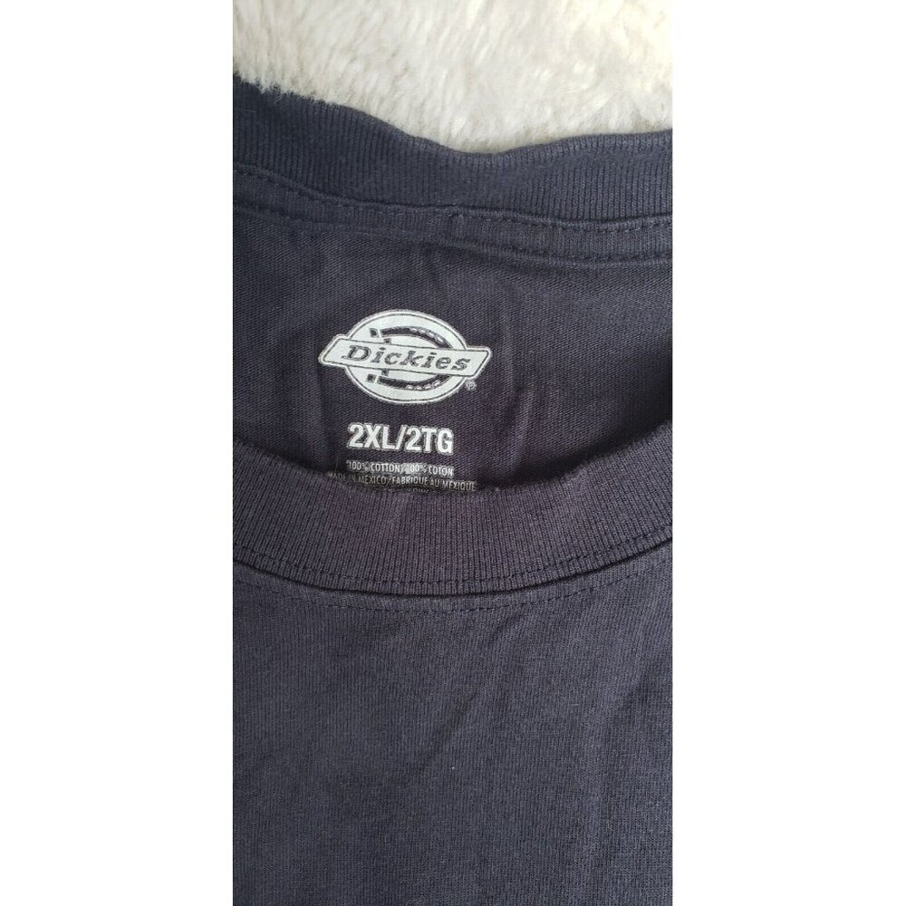 Dickies Men's Sz 2XL Jersey T-Shirt 50/50 Heavyweight Short Sleeve Pocket Crew - Picture 3 of 3